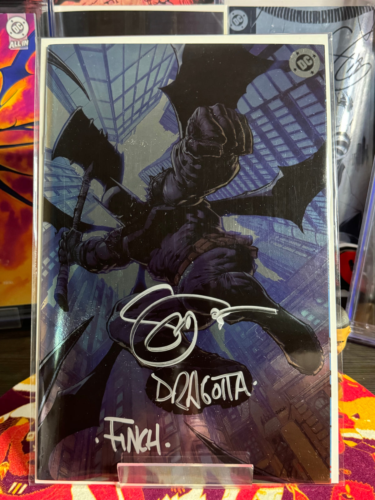 Absolute Batman #7 3x Signed David Finch Scott Synder Nick Dragotta Ltd 1000
