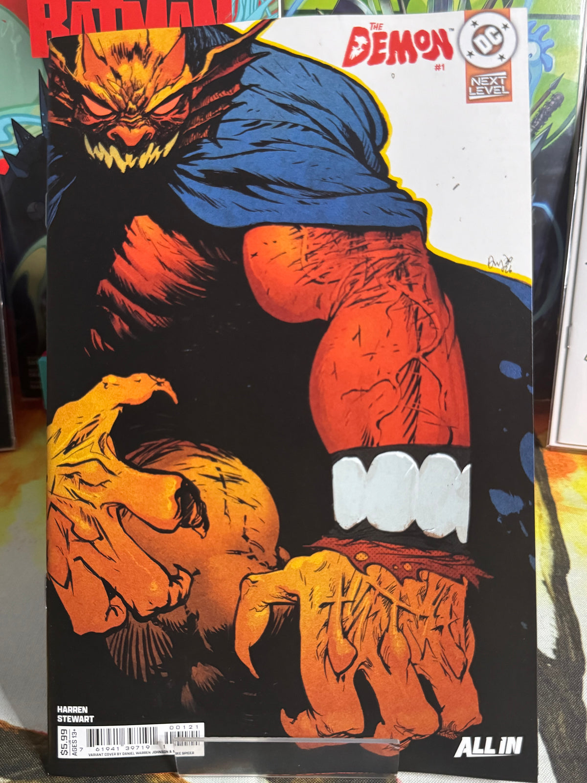 DEMON #1 CVR B DANIEL WARREN JOHNSON CARD STOCK VAR