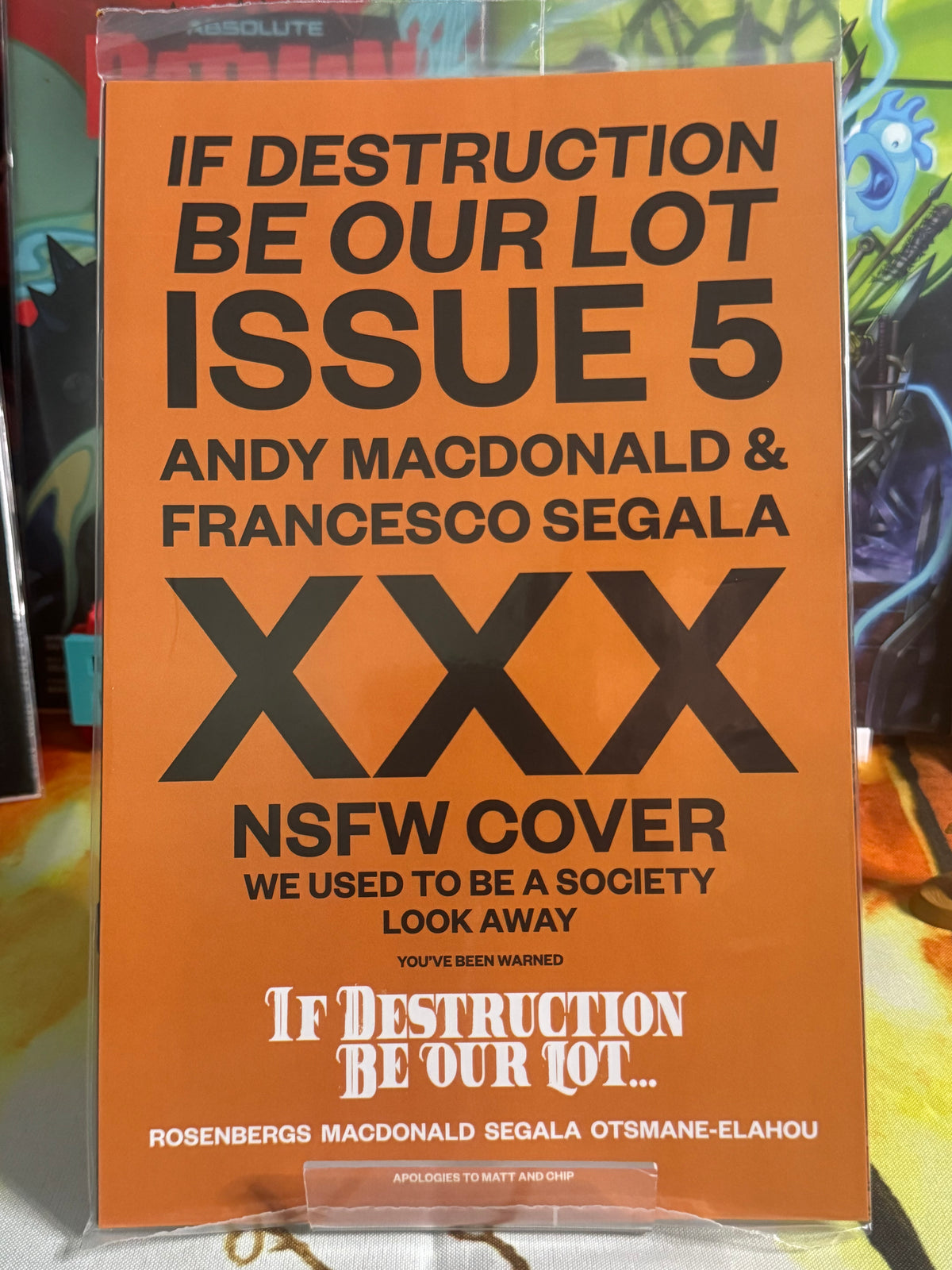 IF DESTRUCTION BE OUR LOT #5 CVR C NSFW POLYBAGGED VARIANT