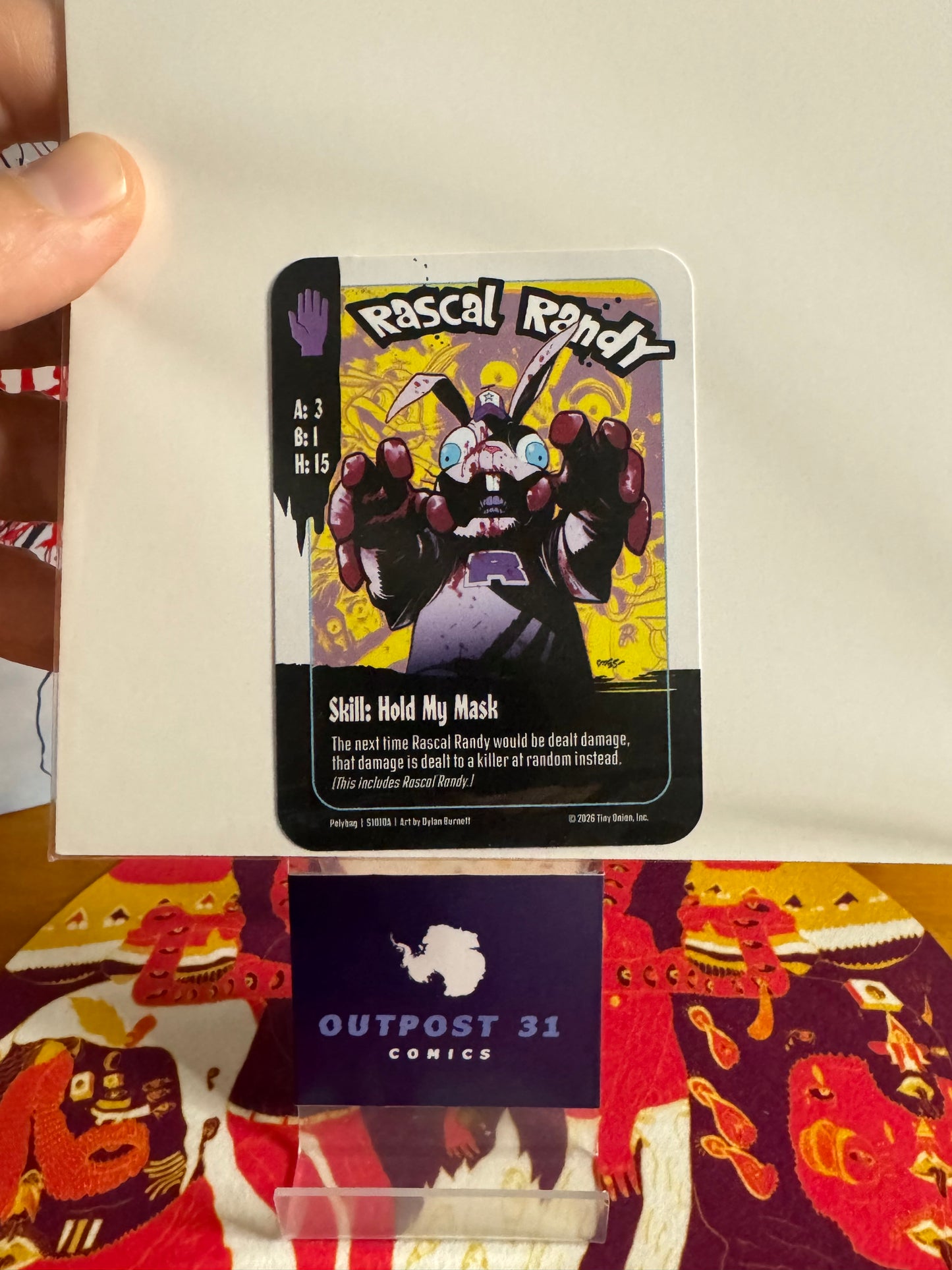 Rascal Randy #1 polybagged trading card variant