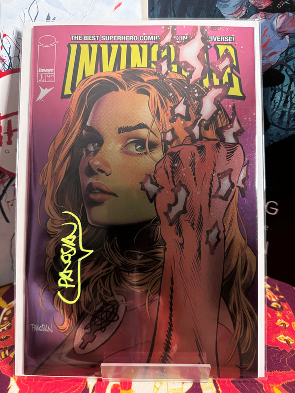 Invincible #1 signed by Dan Panosian, limited to 1500 foil