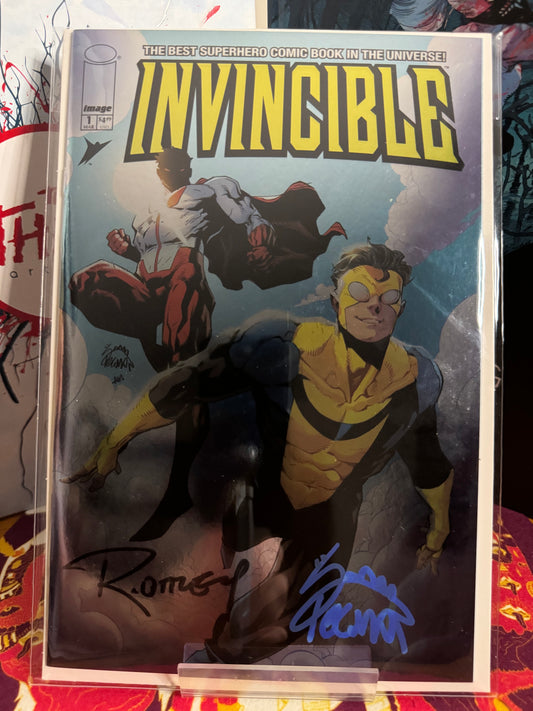 Invincible #1 signed by Ryan Ottley and Ryan Stegman, limited to 1500