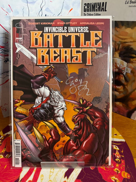 Battle Beast 1 1:10 ratio signed by Ryan Ottley and EJ SU