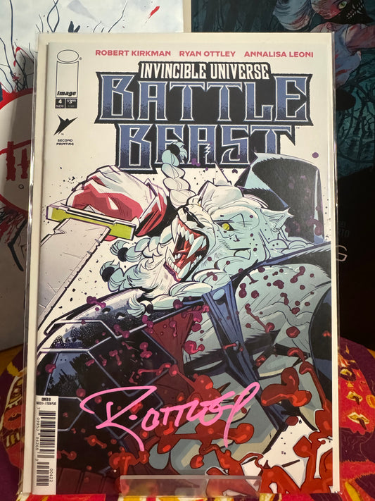 Battle Beast #4 signed by Ryan Ottley