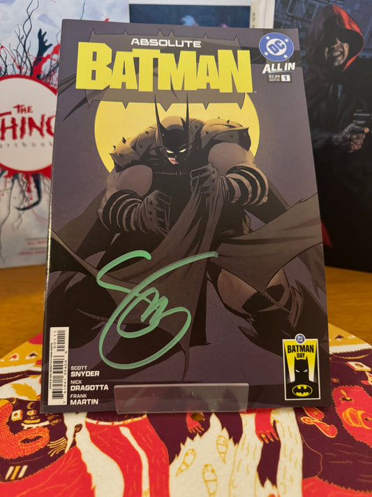 Absolute Batman #1 signed by Scott Snyder, Batman Day