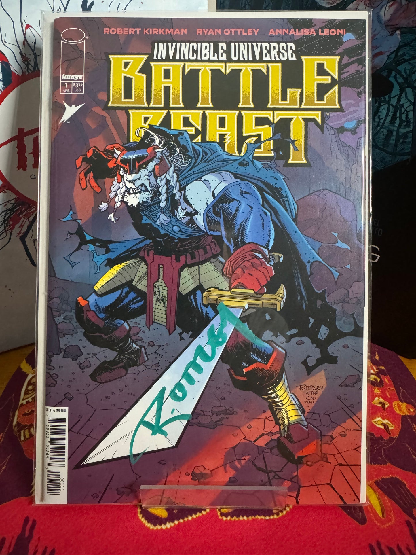 Battle Beast #1 signed by Ryan Ottley
