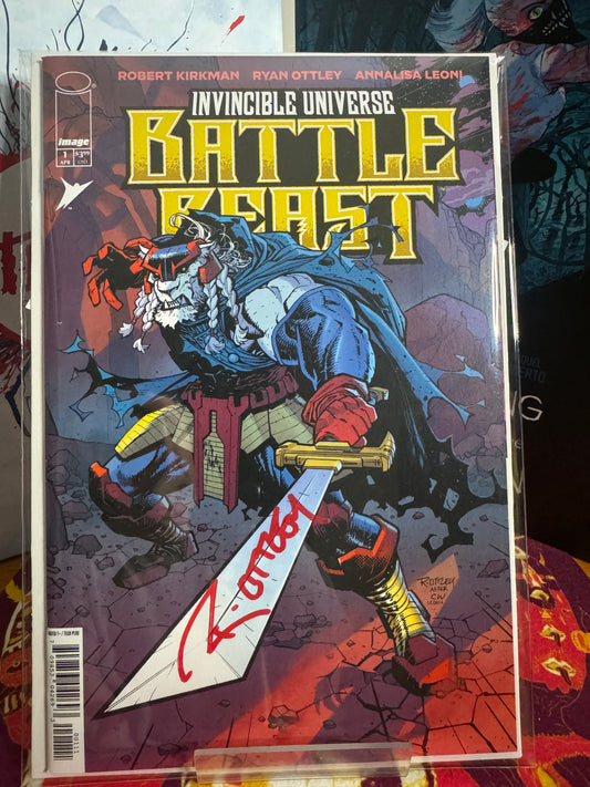 Battle Beast #1 signed by Ryan Ottley