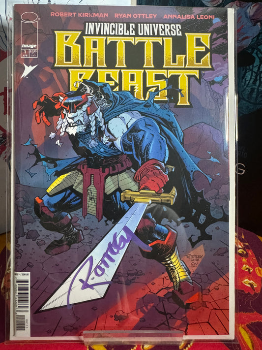 Battle Beast #1 signed by Ryan Ottley