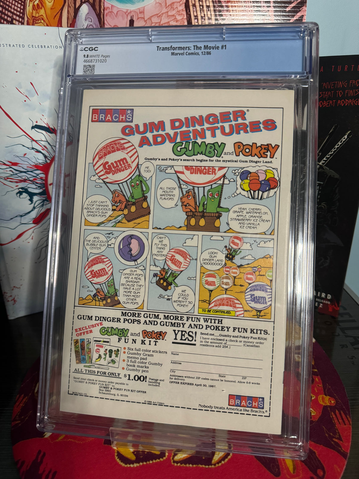 Transformers: The Movie #1 (1986) CGC 9.8 Marvel White Pages