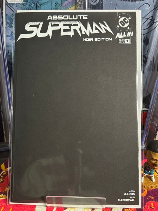 Absolute Superman #1 Noir Sketch Blank