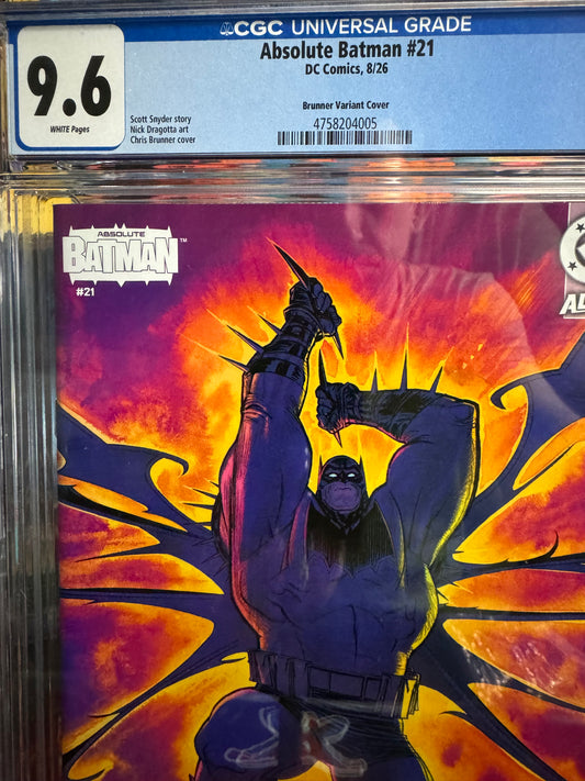 Absolute Batman #21 1:25 CGC 9.6