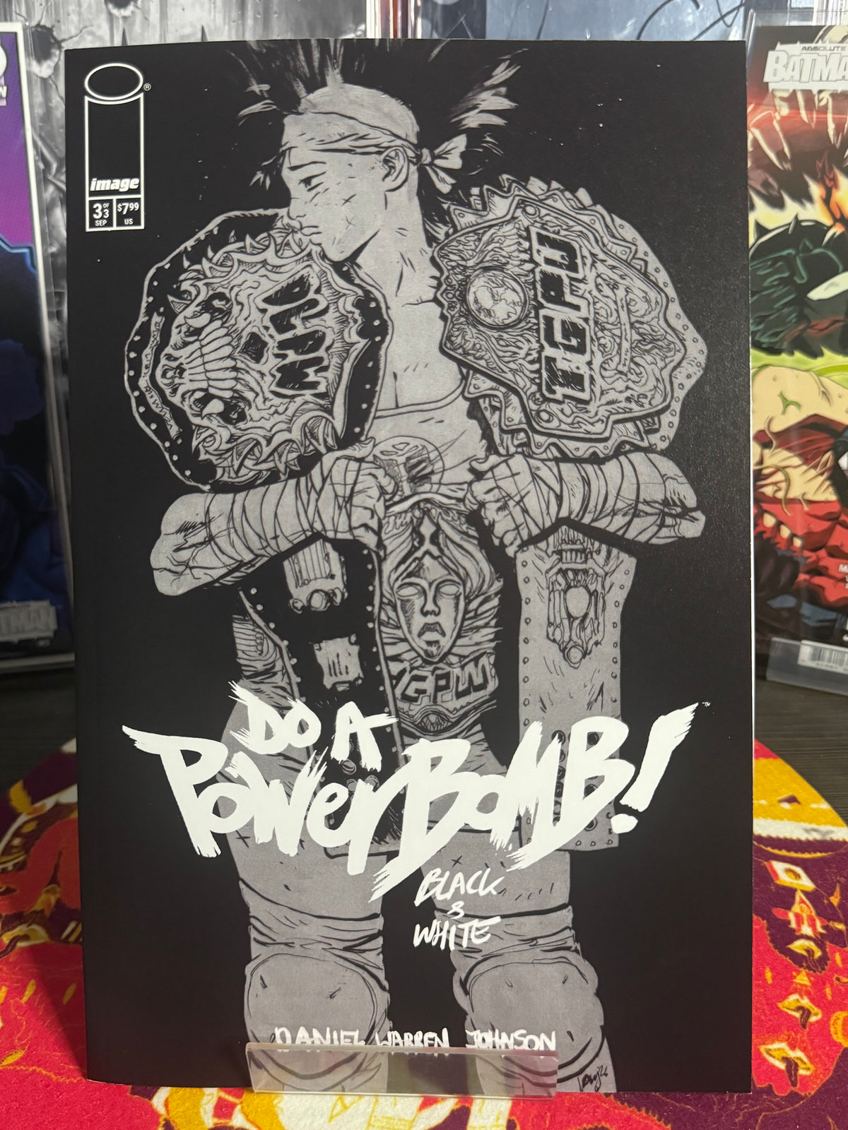 DO A POWERBOMB BLACK AND WHITE #3 (OF 3) CVR A
