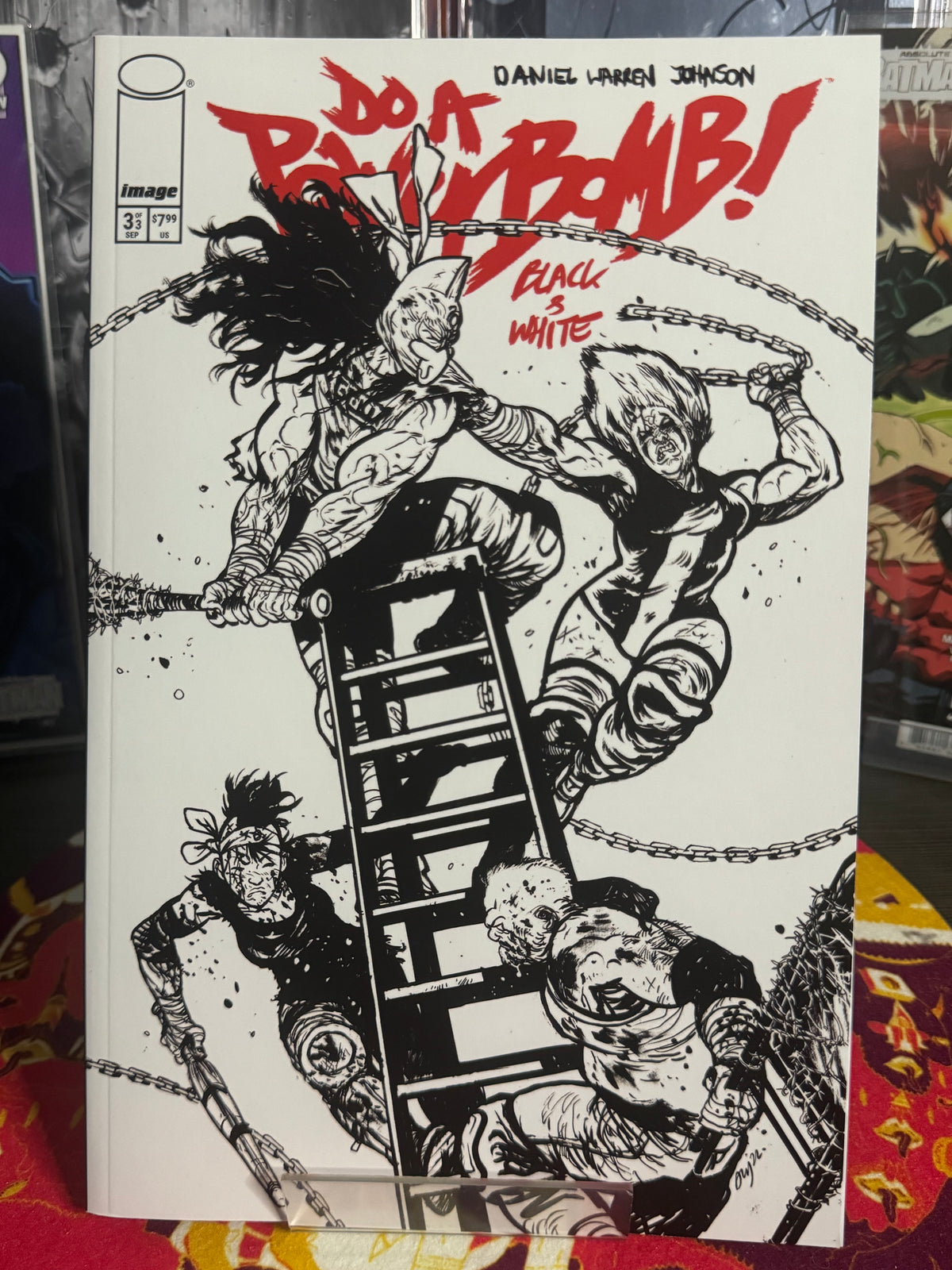 DO A POWERBOMB BLACK AND WHITE #3 (OF 3) CVR B