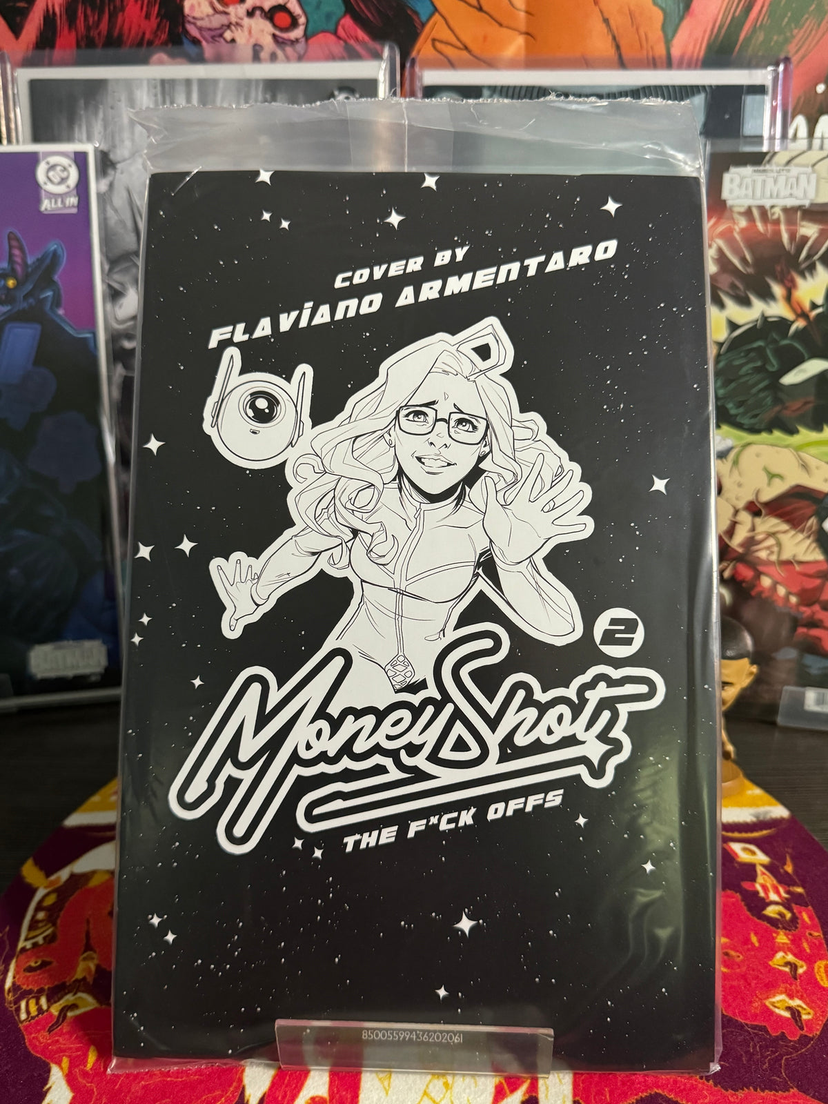MONEY SHOT THE F* OFFS #2 (OF 5) CVR F FLAVIANO AREMENTARO NSFW BLACK BAG FULL ART VAR (MR)