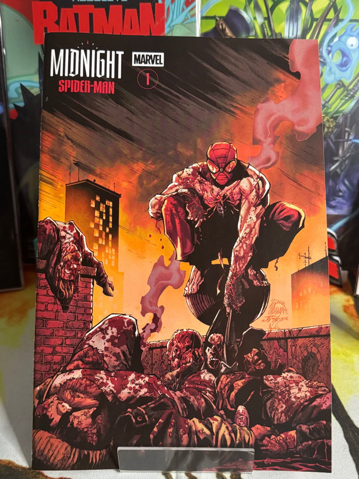 MIDNIGHT SPIDER-MAN CVR B RYAN STEGMAN BLOODBATH VARIANT