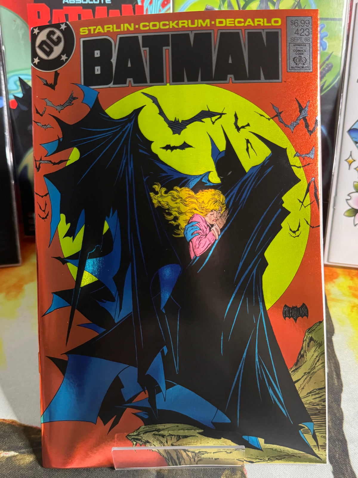 BATMAN #423 FACSIMILE EDITION CVR C TODD MCFARLANE FOIL VAR