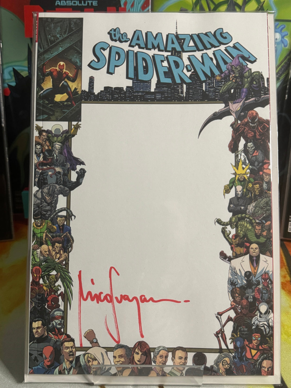 AMAZING SPIDER-MAN #1000 MICO SUAYAN NYCC EXCLUSIVE - SPECIAL BLANK SIGNED W/COA