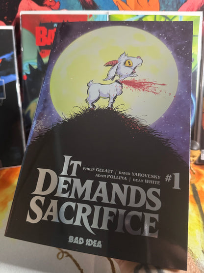 IT DEMANDS SACRIFICE #1 (OF 4) CVR D SKOTTIE YOUNG FOIL VARIANT