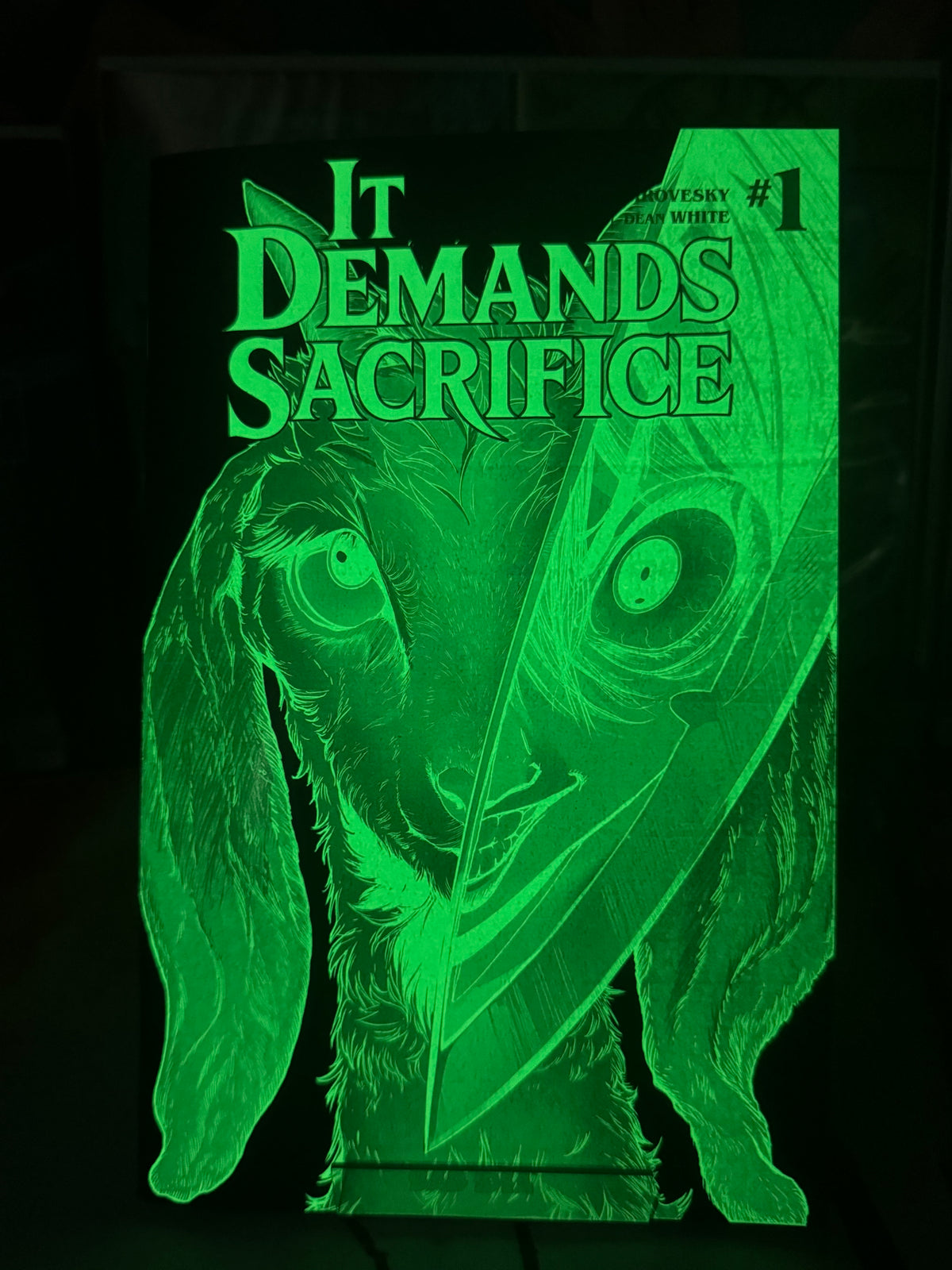 IT DEMANDS SACRIFICE #1 (OF 4) CVR J GLOW IN THE DARK VARIANT