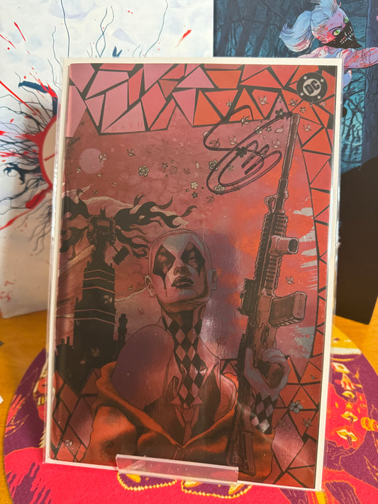 Absolute Batman #22 David Mack red foil variant signed by Scott Snyder