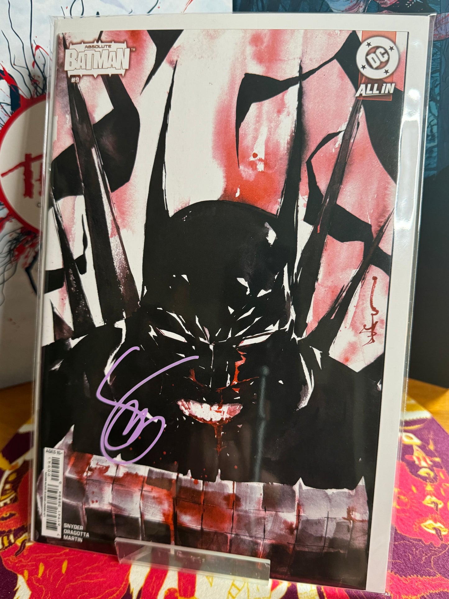 Absolute Batman #9 1:25 incentive ratio signed by Scott Snyder
